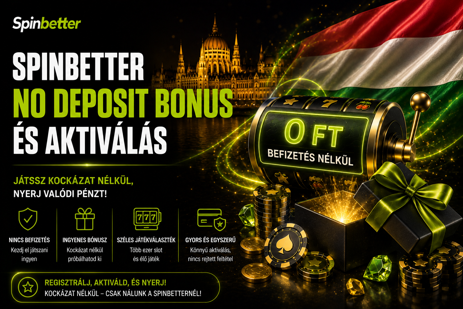 spinbetter no deposit bonus code és aktiválás